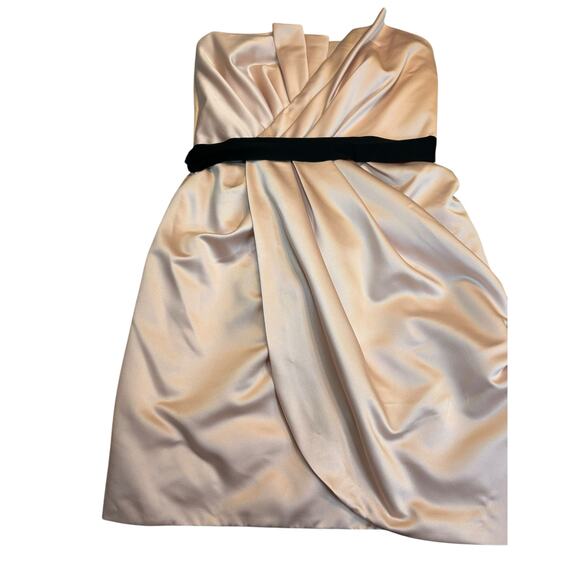 WHITE by Vera Wang Pink Strapless Cocktail Dress - Size 10 - Picture 14 of 16